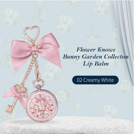 Flower Knows Bunny Garden Lip Balm #02 Creamy White