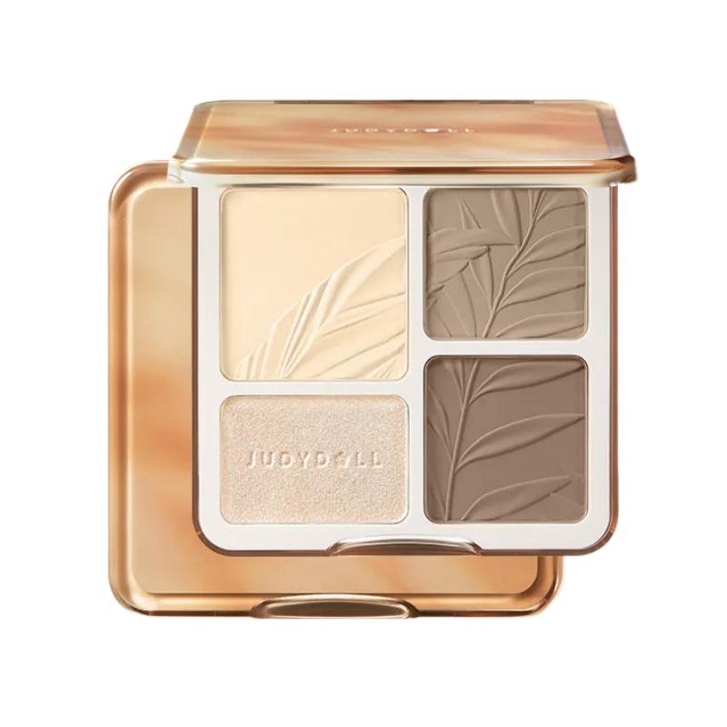 Judydoll 2 IN 1 Highlighter Contour Palette #02 Tree Shadow Palette