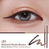 Judydoll Dual-Color Gel Eyeliner Pencil #01 Natural Nude Brown