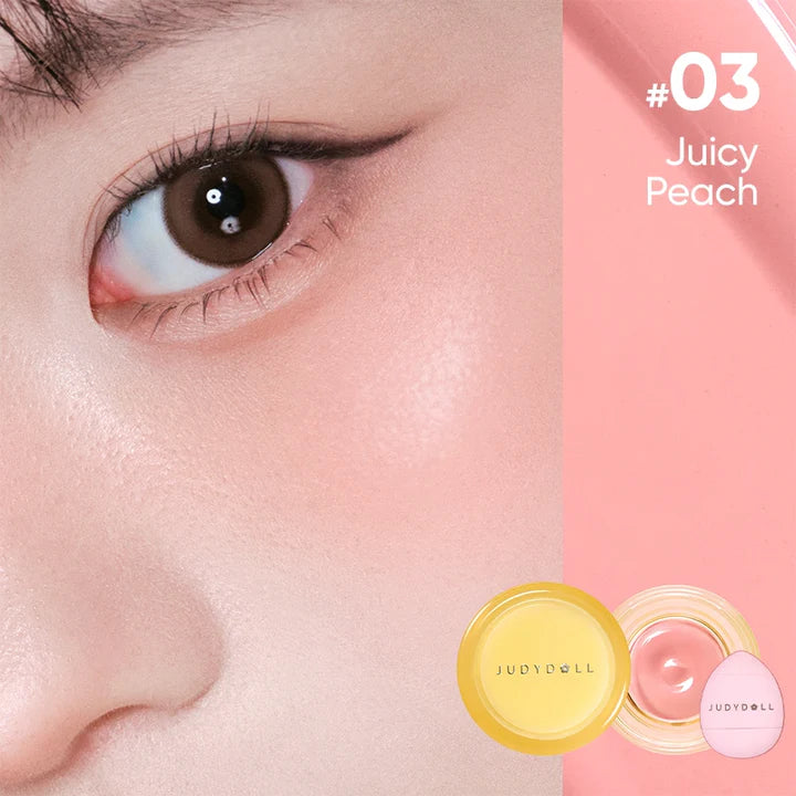 Judydoll橘朵奶冻腮红膏#03低饱和桃粉