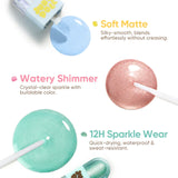 Judydoll Mini Hard Candy Dual-Ended Liquid Eyeshadow #01 Peach Milk Tea