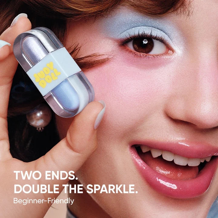 Judydoll Mini Hard Candy Dual-Ended Liquid Eyeshadow #01 Peach Milk Tea