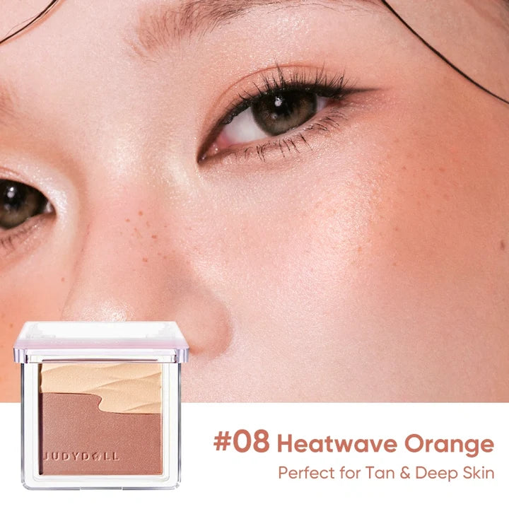 Judydoll Satin Glow Blush #08 Heatwave Orange