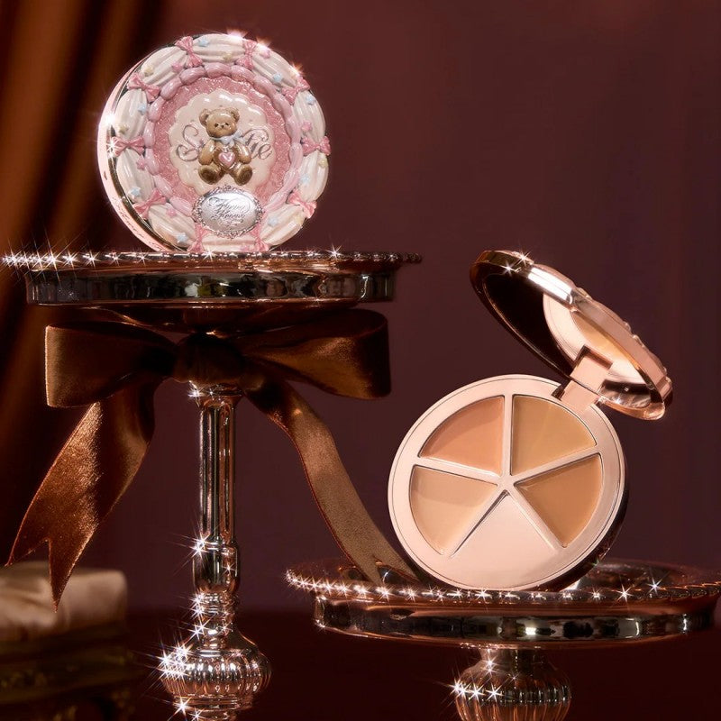 Flower Knows The Sweetie Bear 4-Color Concealer Palette #02 Creamy Nama