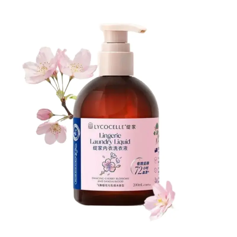Lycocelle Lingerie Laundry Liquid Cherry Blossoms & Sandalwood 200ml