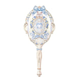 Flower Knows Bunny Garden Hand Mirror Cloudy Blue