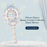 Flower Knows Bunny Garden Hand Mirror Cloudy Blue
