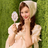 Flower Knows Bunny Garden Hand Mirror Cloudy Blue