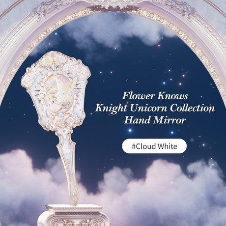 Flower Knows Knight Unicorn Hand Mirror #Cloud White