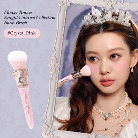 Flower Knows Knight Unicorn Angled Blush Brush Crystal Pink