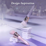 Flower Knows Knight Unicorn Angled Blush Brush Crystal Pink