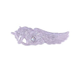 Flower Knows Knight Unicorn Hair Clip Violet Crystal