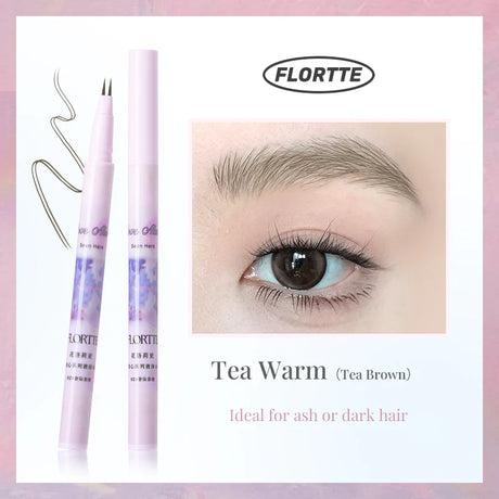 Flortte Ink Essence Liquid Eyebrow Pen #02 Tea Brown