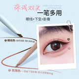 Dezone Double-Ended Waterproof Gel Eyeliner Pen #SJ01 Black Brown