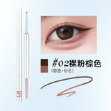 Dezone Double-Ended Waterproof Gel Eyeliner Pen #SJ02 Nude Pink Brown