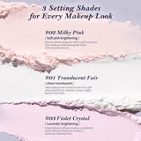 Flower Knows Knight Unicorn Cloud Loose Setting Powder (Case: Random Color + Refill: Translucent Fair))