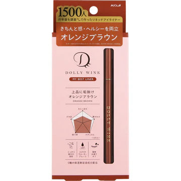 Dolly-wink-限定眼线液笔-orange-brown-+假睫毛一对#03