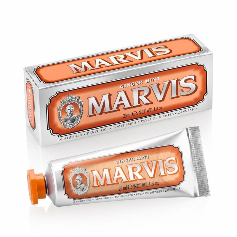 Marvis玛尔斯亮白净齿牙膏生姜薄荷橙色 85ml