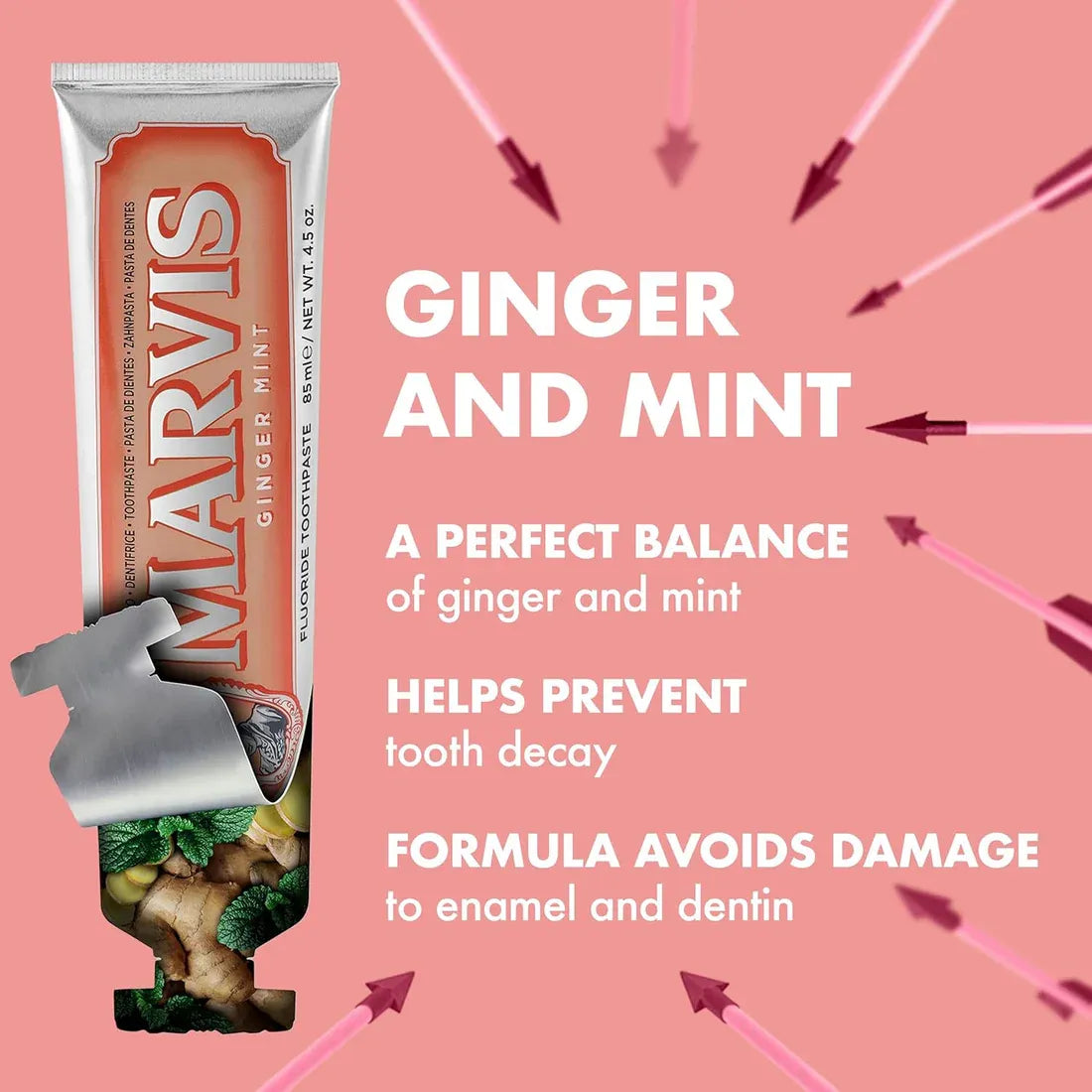 Marvis Ginger Mint Toothpaste 85ml