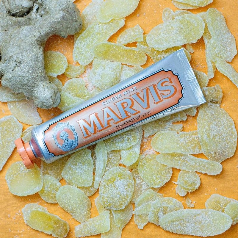 Marvis玛尔斯亮白净齿牙膏生姜薄荷橙色 85ml