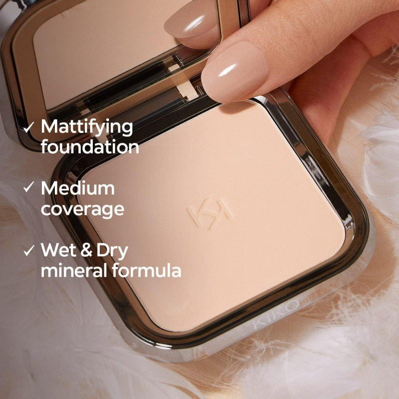 Kiko Milano Nourishing Perfection Cream Compact Foundation #CR15 Ivory