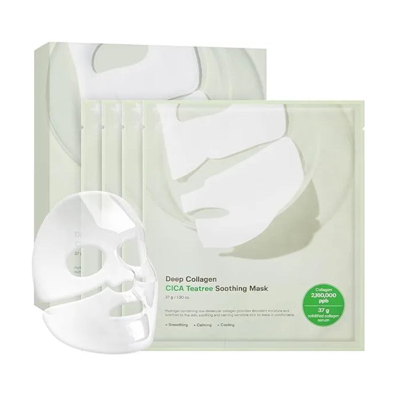 Sungboon Editor深层胶原蛋白Cica茶树镇静过夜面膜 4片