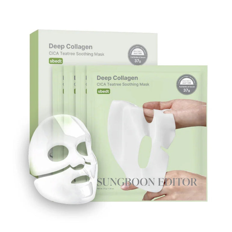 Sungboon Editor Deep Collagen CICA Teatree Soothing Mask 4pcs
