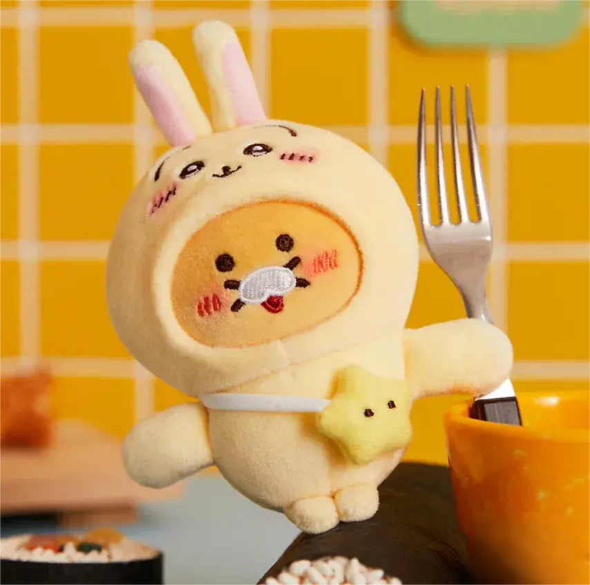 Kakao Friends x Chiikawa Mini Magnet Mascot Keyring Usagi