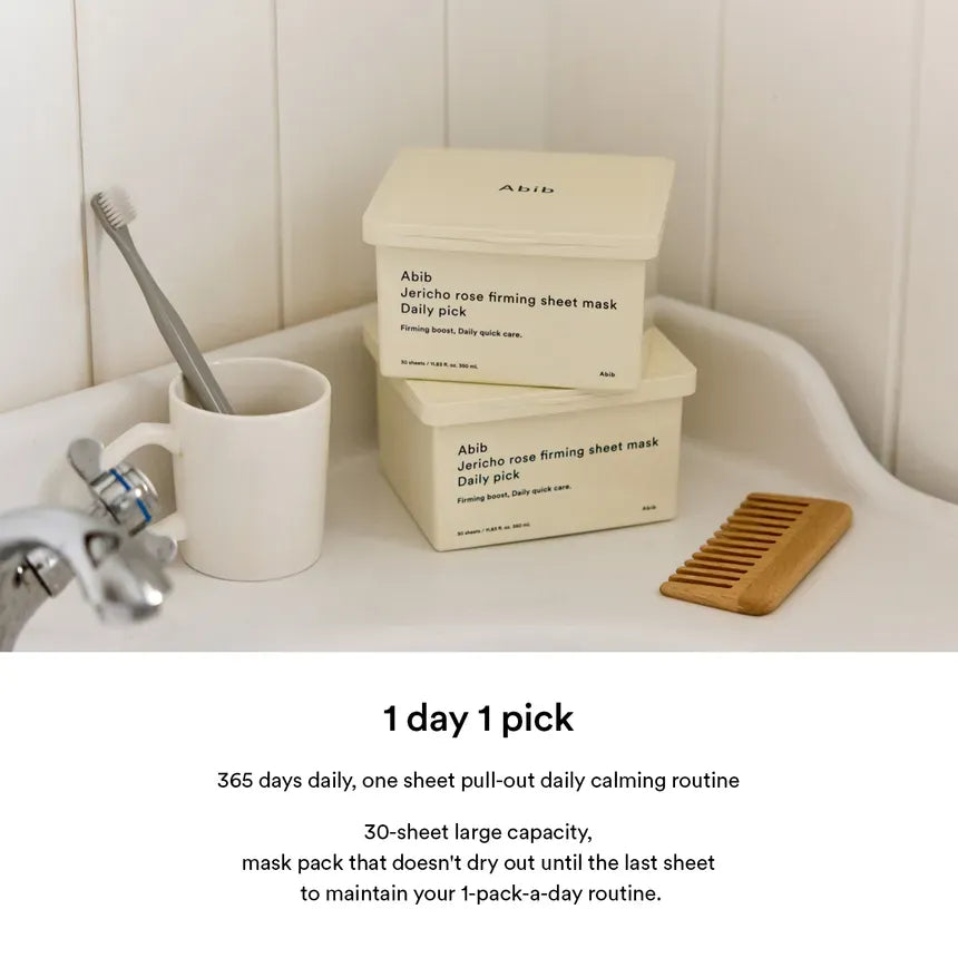 Abib Jericho Rose Firming Sheet Mask Daily Pick 30pcs