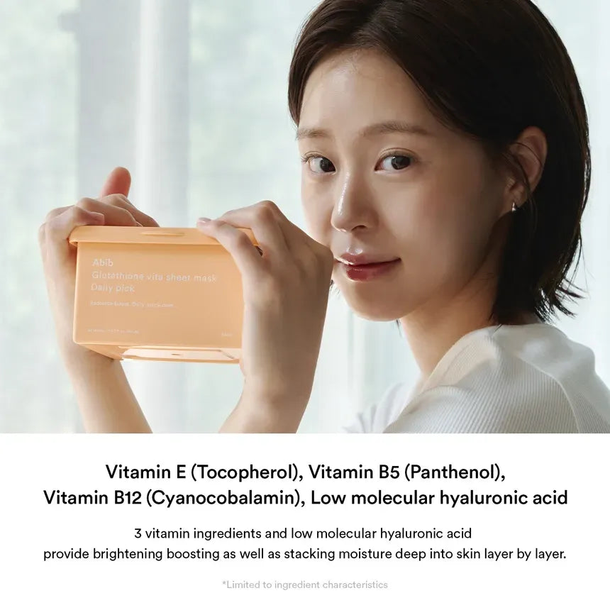 Abib Glutathione Vita Sheet Mask Daily Pick 30pcs