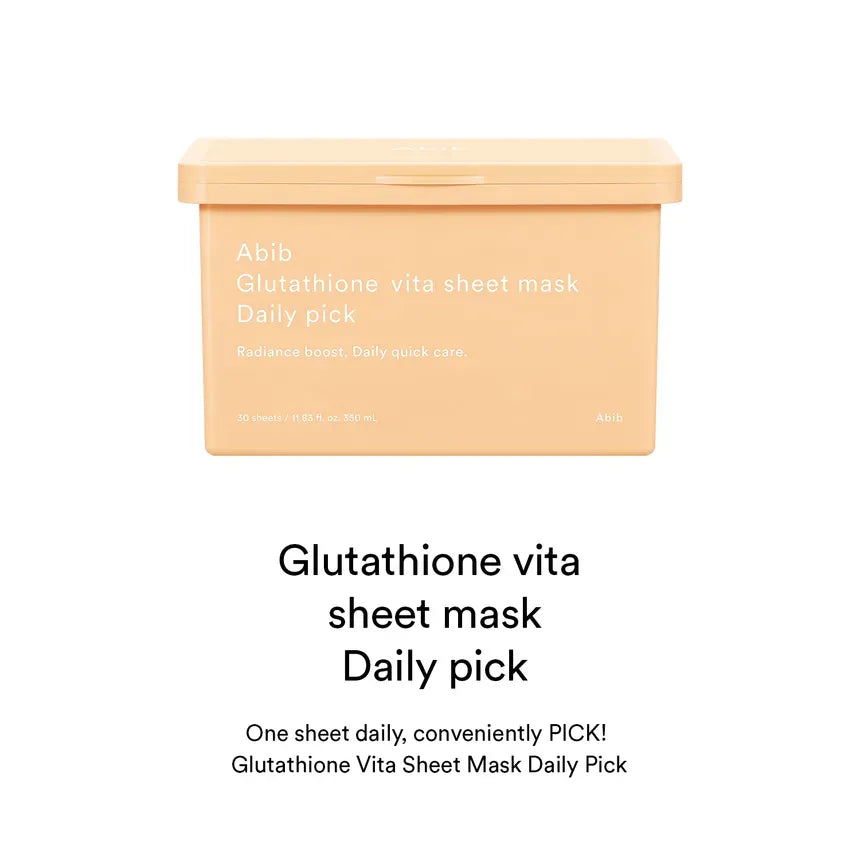 Abib Glutathione Vita Sheet Mask Daily Pick 30pcs