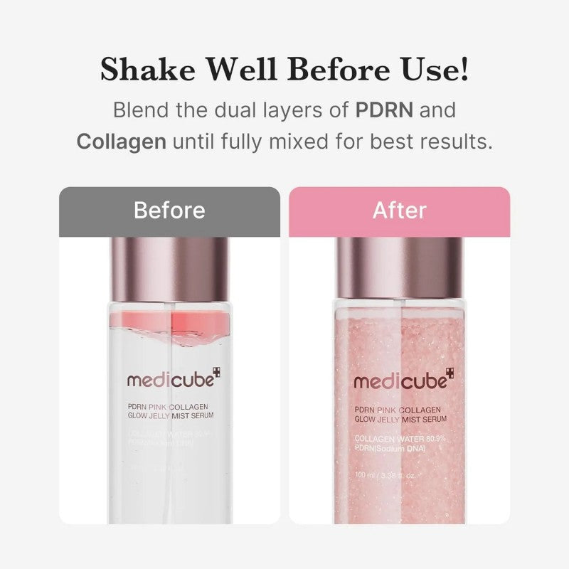 Medicube PPDRN Pink Collagen Glow Jelly Mist Serum 100ml