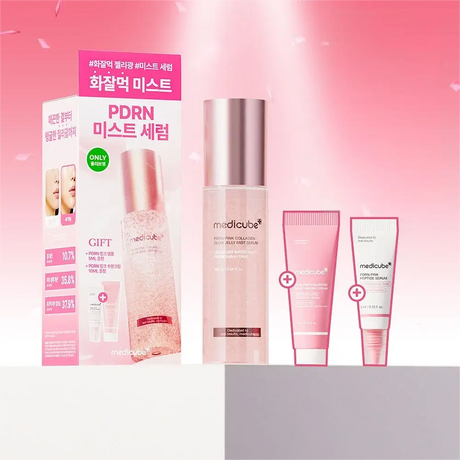 Medicube PDRN Pink Collagen Glow Mist Serum Set 100ml