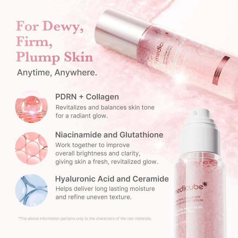 Medicube PDRN Pink Collagen Glow Mist Serum 100ml