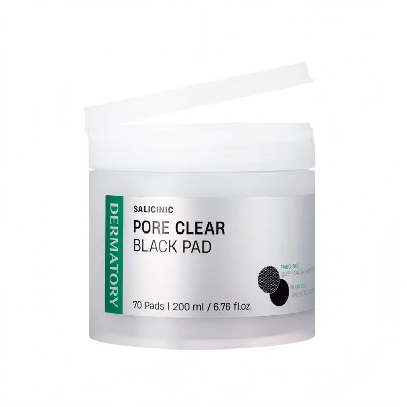Dermatory Salicinic Pore Clear Black Pad 70pcs + Refill 70pcs