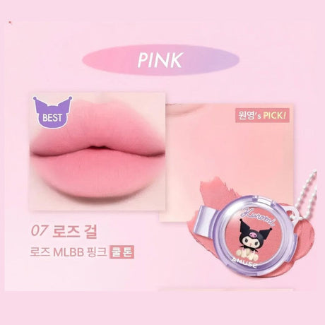 Amuse Kuromi Limited Powder Lip & Cheek #07 Rose Girl