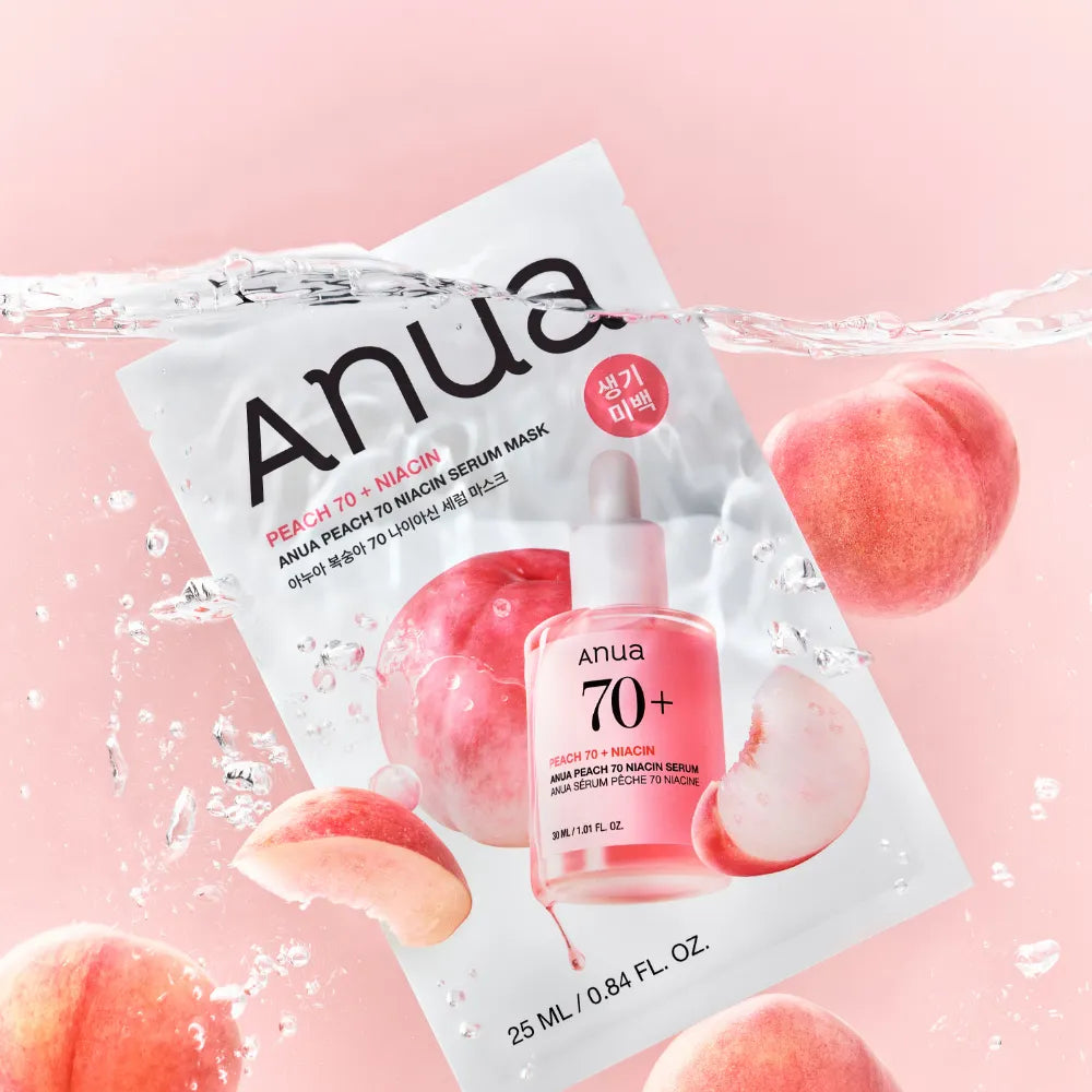Anua Peach 70 Niacin Serum Mask 6pcs