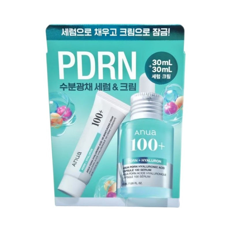 Anua PDRN Hyaluronic Acid Capsule 100 Serum 30ml + Cream 30ml