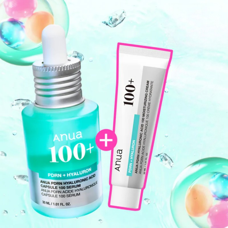 Anua PDRN Hyaluronic Acid Capsule 100 Serum 30ml + Cream 30ml