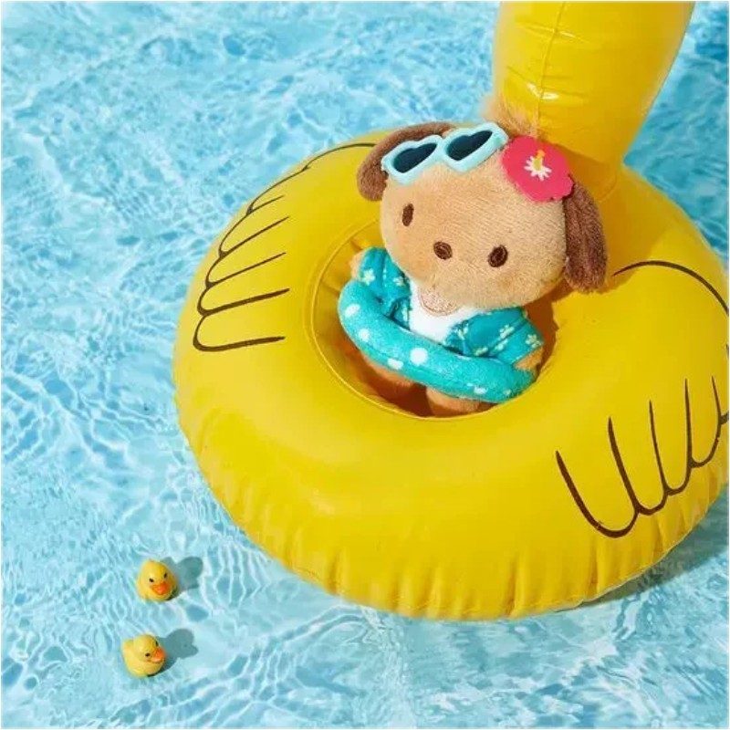 Olive Young × Sanrio Characters Love Summer Tanned Mascot Pochacco