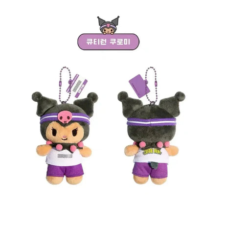 Olive Young x Sanrio Cutie Run Doll Keychain Kuromi