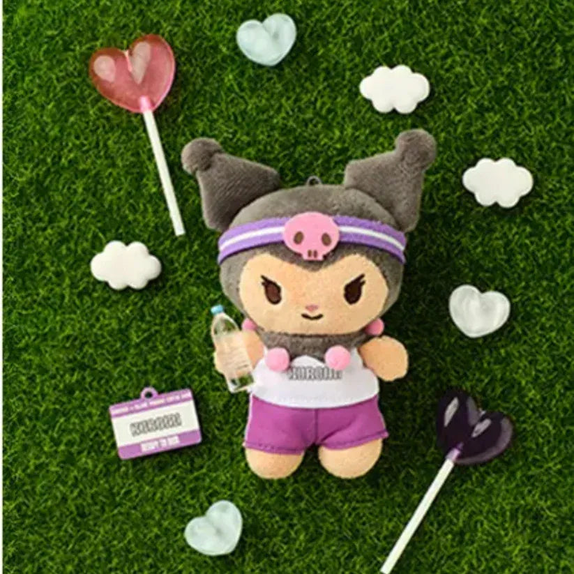 Olive Young x Sanrio Cutie Run Doll Keychain Kuromi