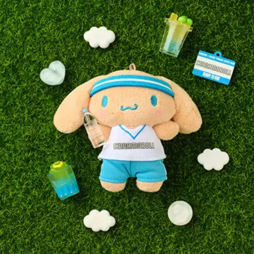 Olive Young x Sanrio Characters Cutie Run Tanned Mascot Keychain Cinnamoroll
