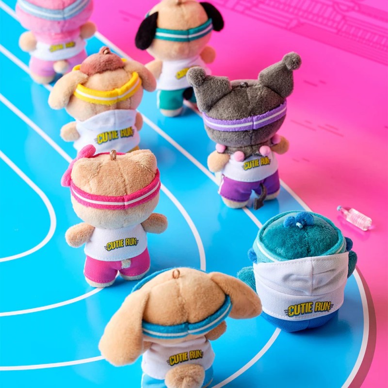 Olive Young x Sanrio Cutie Run Tanned Mascot Keychain Pochacco