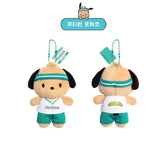 Olive Young x Sanrio Cutie Run Tanned Mascot Keychain Pochacco