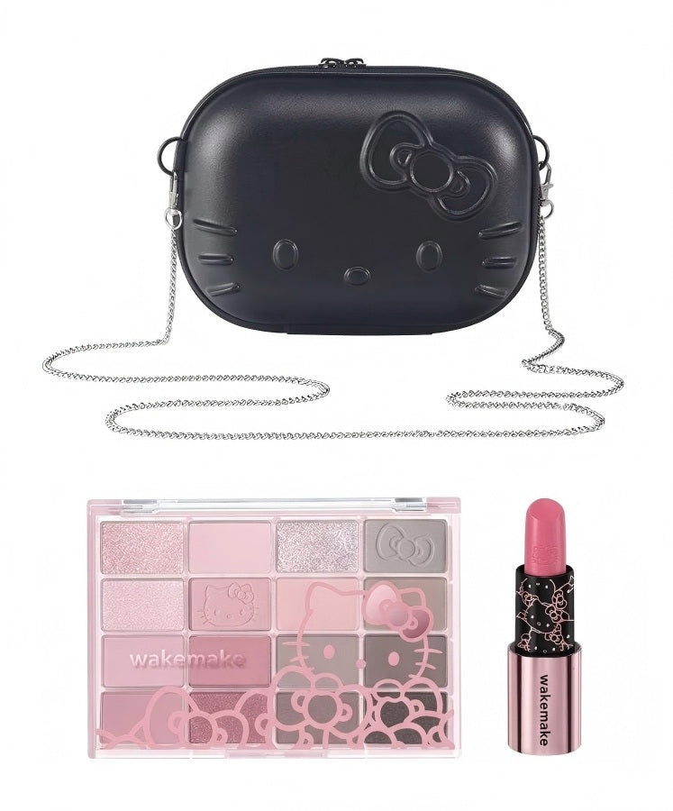Wakemake Lip & Eye Kit Hello Kitty Edition #02 Cool Tone