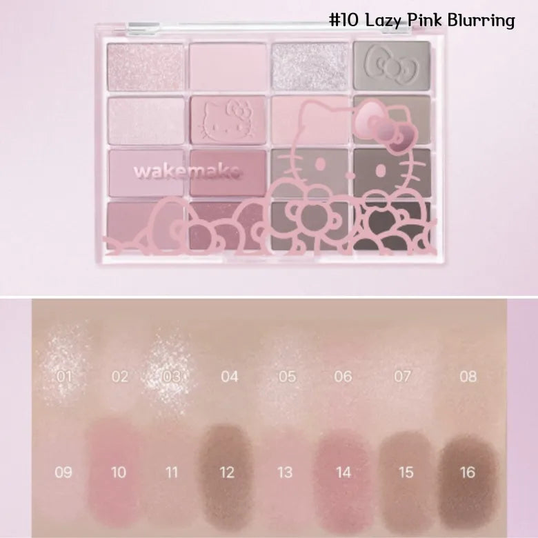 Wakemake Lip & Eye Kit Hello Kitty Edition #02 Cool Tone
