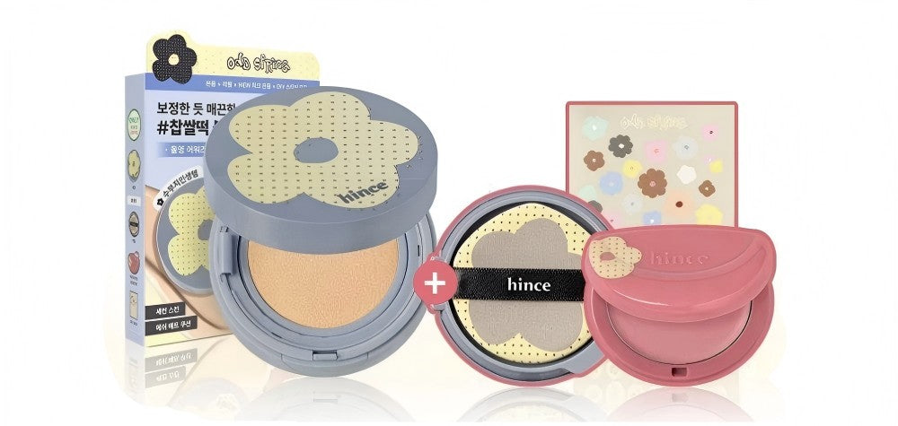 Hince限定哑光气垫套装(正装+替换+腮红)#17 Prorcelain