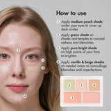 Luna五色遮瑕盘轻薄保湿#01 Clear Cover
