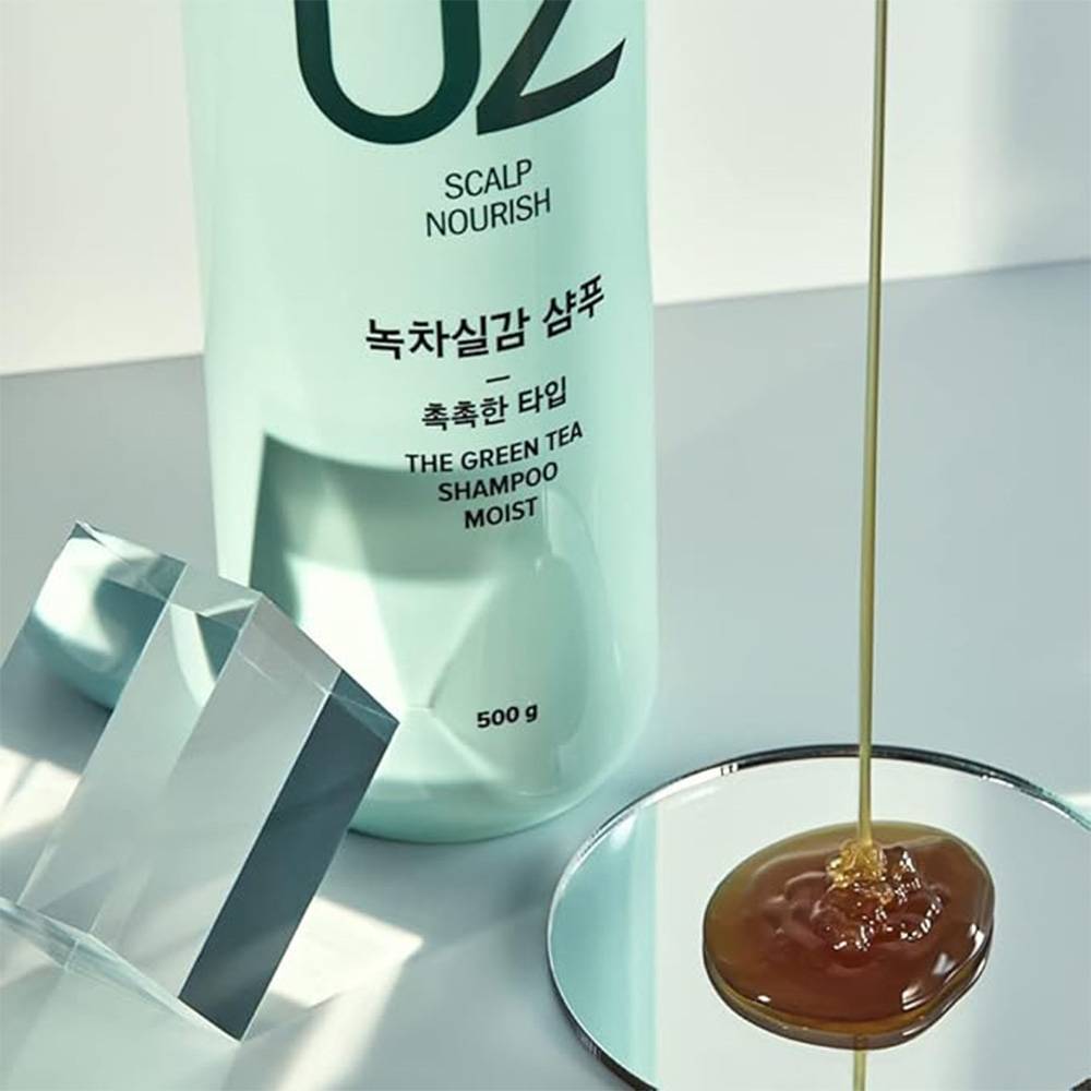 Amos Green Tea Shampoo Moisturizing Dry Scalp Hair 500g